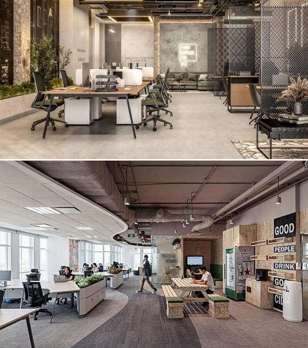 Reception & welcome zone — the brand handshake