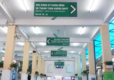 Thi công hệ thống biển chỉ dẫn tại bệnh viện