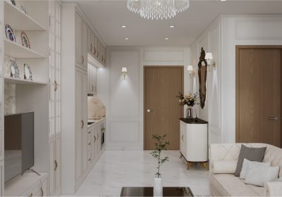 Thi Công Nội Thất Căn Hộ Tân Cổ Điển Sang Trọng